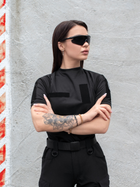 Тактична футболка жіноча BEZET 10331 L Чорна (ROZ6501032278) - зображення 4