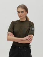 Тактична футболка жіноча BEZET 10342 L Хакі (ROZ6501032299) - зображення 3