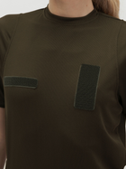 Тактическая футболка женская BEZET 10342 XS Хаки (ROZ6501032303) - изображение 4