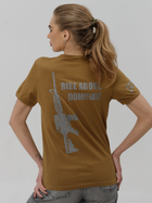 Тактична футболка жіноча BEZET Commando 10103 M Койот (ROZ6501032307) - зображення 2