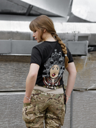 Тактическая футболка женская BEZET Bellona & Нерушимая 10447 M Черная (ROZ6501032349) - изображение 8