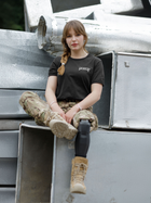 Тактическая футболка женская BEZET Bellona & Нерушимая 10447 M Черная (ROZ6501032349) - изображение 11