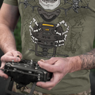 Тактична футболка M-Tac Drohnenführer Light Olive олива M - зображення 14