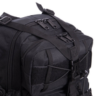 Рюкзак тактичний (Сумка-слінг) з однією лямкою SILVER KNIGHT Top Ultra (нейлон, оксфорд 900D, р-р 43x22x13см, 12л, Чорний) - изображение 5