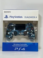 Джойстик для PS4 Sony Dualshock 4 V2 синий камуфляж (blue army)геймпад беспроводной