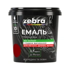 Эмаль акриловая Зебра 76 темно-вишневая 0,7 кг