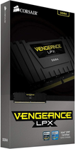 RAM Corsair DDR4-2400 16384MB PC4-19200 Vengeance LPX Black (CMK16GX4M1A2400C14) - obraz 4
