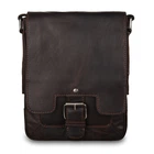 Чоловіча шкіряна сумка через плече Ashwood 8341 Brown (Коричневий)