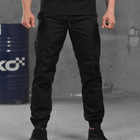 Мужские Брюки рип-стоп с накладными карманами черные размер 3XL - изображение 1