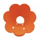 Воротник-подушка для кошек Lesko DT-1063 Flower Orange XL послеоперационный защитный от вылизывания