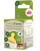 Соска для пляшечки Nip GREEN “Вишенька” S повільний потік 2 шт/уп