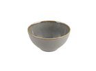Порцеляновий салатник глибокий круглий Dark Grey 14 см 550 мл Porland 363914/DG