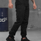 Мужские Брюки рип-стоп с накладными карманами черные размер 2XL - изображение 3
