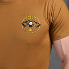 Чоловіча футболка Coolmax з принтом "Аеророзвідка" койот розмір 2XL - зображення 4