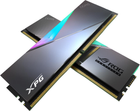 Pamięć ADATA DDR5-6600 32768MB PC5-52800 (Kit of 2x16384) Lancer RGB ROG CERTIFIED Silver (AX5U6600C3216G-DCLARROG) - obraz 2
