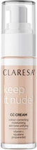 Тональный СС-крем для лица Claresa увлажняющий Keep it Nude! тон 102 Warm Medium 33 г (5903819812718)