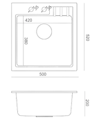 Кухонна мийка Quadron Peter 110 (HCQP5052BEZK) - зображення 3