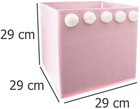 Контейнер Atmosphera Pompom текстильний рожевий (3560238650394) - зображення 3