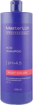 Кислотний шампунь после окрашивания и осветления волос - Master LUX Professional Acid Shampoo Post Color 1000ml (849633-87277)