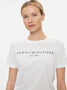 Koszulka damska bawełniana Tommy Hilfiger WW0WW40276-YCF S Biała (8720645384809) - obraz 4