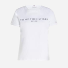 Koszulka damska bawełniana Tommy Hilfiger WW0WW40276-YCF XS Biała (8720645384366) - obraz 6