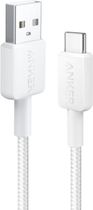 Кабель Anker 322 USB-A to USB-C - 1.8 м Nylon White (A81H6H21)