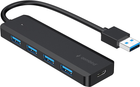 USB-hub Gembird na 4 porty USB 3.1 USB-A (UHB-U3P4P-02)