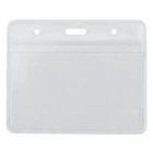 Бейдж Optima горизонтальный замок zip lock PVC, 108х70 мм 10шт (O45611)