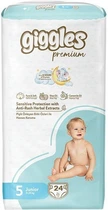 Подгузники детские Giggles Premium 5 Junior 11-25 кг 24 шт.