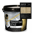 Штукатурка декоративная известковая ELF DECOR TRAVERTINO STYLE BIEGE Бежевый 5 кг