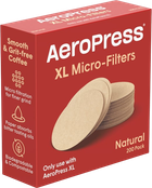 Паперові фільтри Aeropress natural XL 200 шт (85276082301) - зображення 1