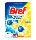 Туалетные блоки для унитаза Bref Сила Актив Лимонная свежесть 50 г (25289)