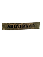 Нашивка группа крови AB (IV) Rh (-)