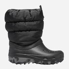 Śniegowce chłopięce ocieplane Crocs Classic Neo Puff Boot K 207683 22-23 Czarne (191448873438) - obraz 1