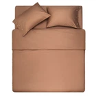 ARDESTO Простирадло на гумці Mix&Match, 180x200+30см, 100% бавовна, сатин, шоколад