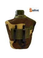 Фляга Solve NATO армейская тактическая с утепленным чехлом 1 литр Woodland KT6003920 - изображение 3