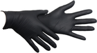 Перчатки смотровые нитриловые текстурированные, нестерильные Medicom SafeTouch Premium Black неопудренные 5 г черные 50 пар № L (1187H-D) - изображение 2
