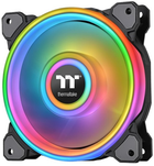 Wentylator Thermaltake Riing Quad 14 RGB Radiator Fan TT Premium Edition Single Fan Pack Black (4713227526845) - obraz 1