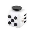 Игрушка антистресс Fidget Cube фиджет с кнопками попит / Pop it в форме Куба, бело-черный (86915597)