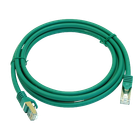 Патч-корд L&W ELECTRONICAL 0.5м, S/FTP, cat.6A, RJ45, медь, зеленый, PC005-C6A-050GN