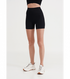 Бесшовные шорты в рубчик с эффектом пуш-ап - Giulia - SHORTS RIB SHAPE - S/M - Black