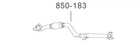 Труба приймальна Lanos 1.5 у зборі Е-2 довга Bosal (850-183) Bosal (850183)