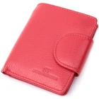 Вертикальний гаманець для яскравих жінок із натуральної шкіри ST Leather 22702 червоний