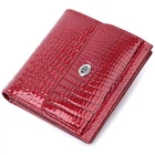 Фактурный женский кошелек из натуральной кожи ST Leather 22705 красный