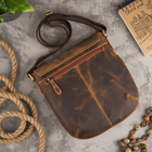 Torebka crossbody	damska ze skóry naturalnej Paolo Peruzzi T-61-HBR Brązowa (5904365077989) - obraz 4