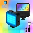 Аккумуляторный видеосвет накамерный WL-R1 RGB светодиодная цветная мини лампа с прищепкой для фото и видео
