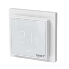 Терморегулятор DEVI интеллектуальный электронный DEVIreg Smart Pure White (+5…+35/+5…+45˚С, 16А) программируемый с сенсорным дисплеем Wi-Fi теплый пол (5297)