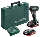 Акумуляторний ударний гайковерт Metabo SSD 18 LTX 200 BL, 18 В, 2 аккумуляторні блоки LiHD (18 В/4,0 Ач) (Кейс) 602396800 (5894)