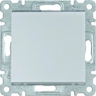 Выключатель одноклавишный Hager Lumina-2 WL0012 (10АХ/230В) 1-полюсный серебряный (10534)