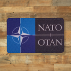 Шеврон NATO, 8х5 см, на липучці (велкро), патч друкований